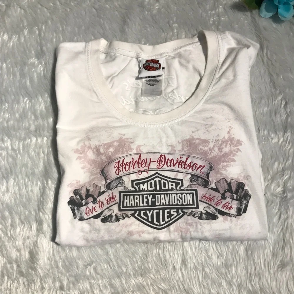 Harley Davidson Long Sleeve Graphic Tee - Picture 1 of 6